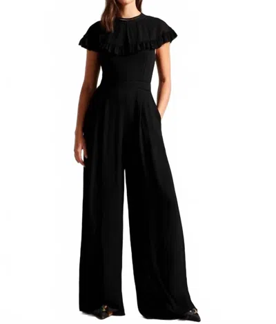 Ted Baker Olivvee Cape Jumpsuit In Black