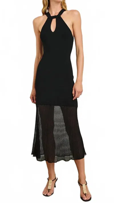 Rails Tamara Asymmetric Midi Dress In Black