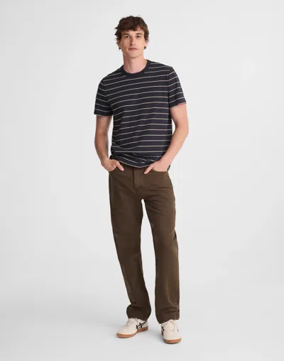 Madewell Garment-dyed Allday Crewneck Tee Night Vision In Black