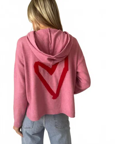 Six/fifty Rose Heartfelt Hoodie In Pink In Pink