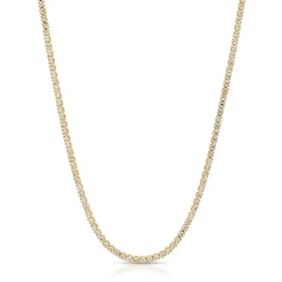 Joy Dravecky Women's Gracie Tennis Necklace In Clear In Gold