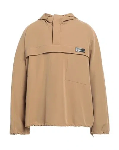 Patrizia Pepe Man Jacket Beige Size 42 Polyester, Elastane In Brown