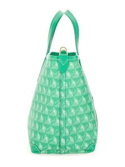 Anya Hindmarch Compact Recycled Canvas Tote Bag With Playful Pattern In Green
