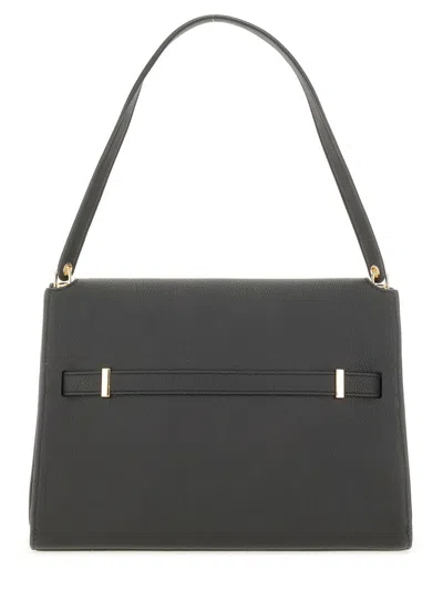 Tory Burch Chloé Sand Canvas Carry Shoulder Bag In Black