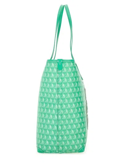 Anya Hindmarch Tote Bag With Bold Script And Textured Pattern In Green