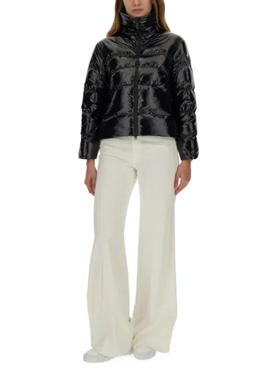 Colmar Glossy Down Jacket With High Collar In Black