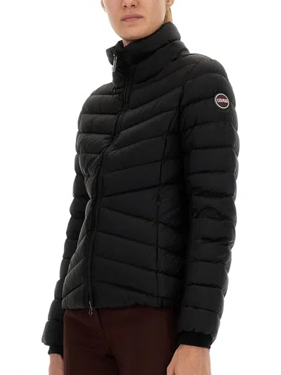Colmar Down Jacket With Knitted Cuffs In Gray