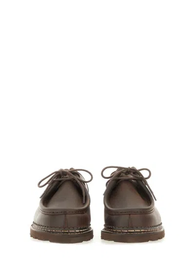 Paraboot "leather Michael Derby Shoe In Brown