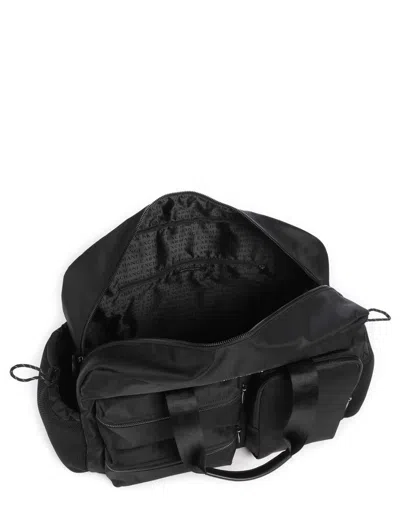 Armani Exchange Logo-plaque Holdall In Black