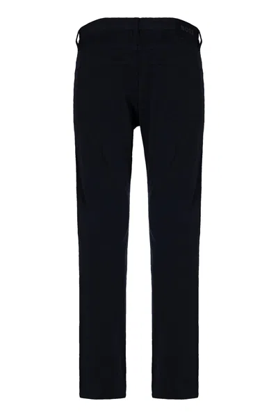 Hugo Boss Cotton Trousers With Front And Back Pockets In Black