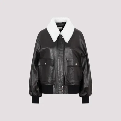 Khaite Shellar Black Lamb Leather Jacket