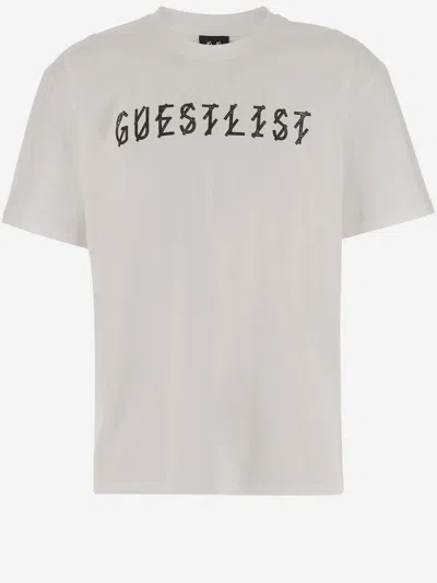 44 Label Group Men Cotton T-shirt With Logo In Neutral