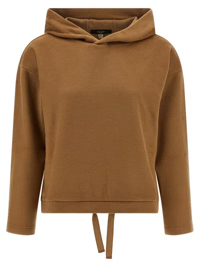 Weekend Max Mara Hoodie With Drawstring By Oscuri In Gold