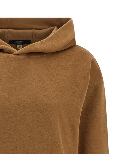 Weekend Max Mara Hoodie With Drawstring By Oscuri In Gold
