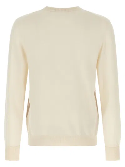 Ballantyne Argyle Sweater Sweaters And Cardigans Beige In Neutral