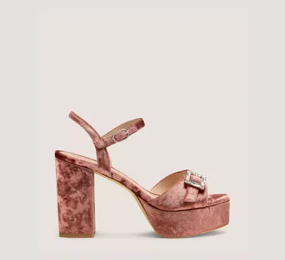 Stuart Weitzman June Platform Sandal In Purple