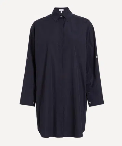 Loewe Button-down Shirt Dress In Blue