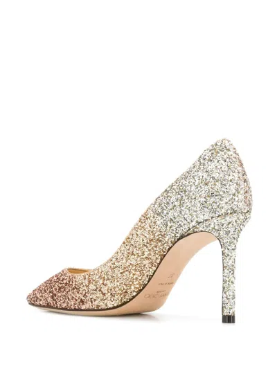 Jimmy Choo Romy 85mm Glitter Degrade High-heel Pumps In Multi