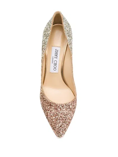 Jimmy Choo Romy 85mm Glitter Degrade High-heel Pumps In Multi