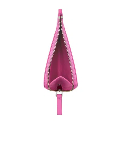 Marc Jacobs Zippered Wallet With Pendant In Pink