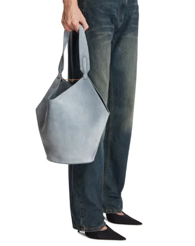 Khaite Small Lotus Tote Bag In Blue