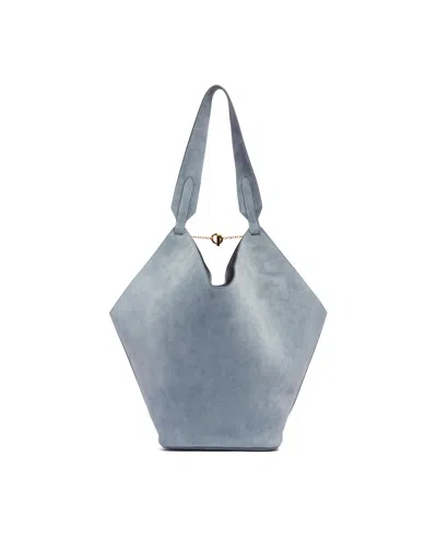 Khaite Small Lotus Tote Bag In Blue
