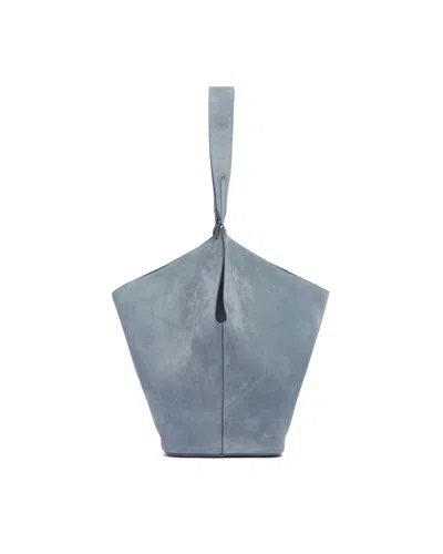 Khaite Small Lotus Tote Bag In Blue