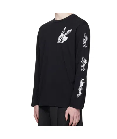 Simone Rocha Double Tortoise And Hare Long-sleeved T-shirt In Black