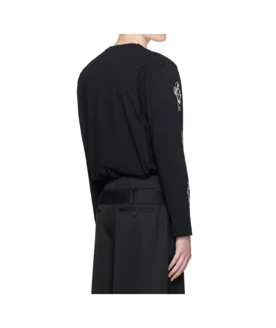 Simone Rocha Double Tortoise And Hare Long-sleeved T-shirt In Black