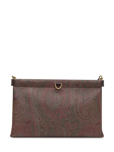 Etro Arnica Mini Shoulder Bag With Paisley Print In Multi