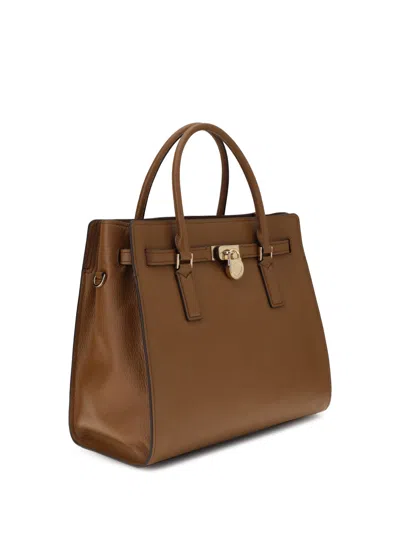 Michael Kors Leather Shoulder Bag In Brown