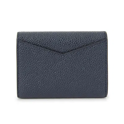 Thom Browne Snap Wallet In Blue