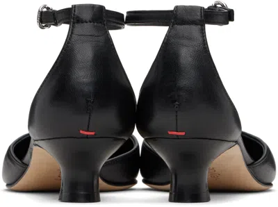 Aeyde Liz Patent Leather T-strap Pumps In Black