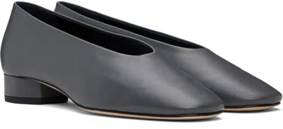 Aeyde Delia Low-heeled Ballet Flats In Black