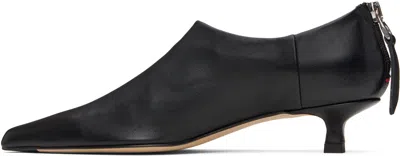 Aeyde Virun Pointed-toe Kitten-heel Boots In Black