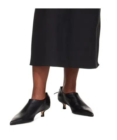 Aeyde Virun Pointed-toe Kitten-heel Boots In Black