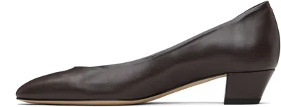 Aeyde Helia 35 Leather Pumps In Brown