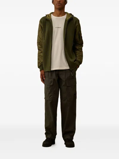 C.p. Company Microreps Boxy Cargo Pants In Brown