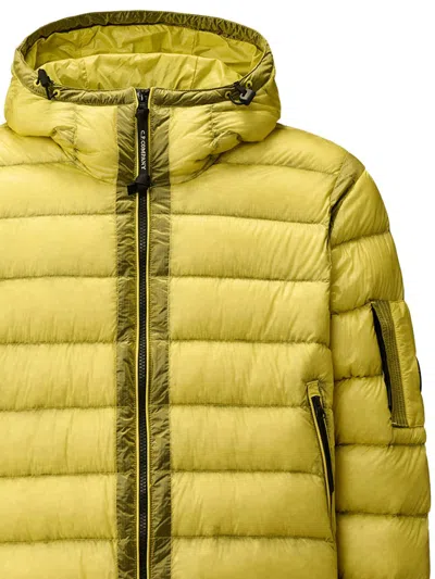 C.p. Company D.d. Shell Hooded Down Jacket In Yellow
