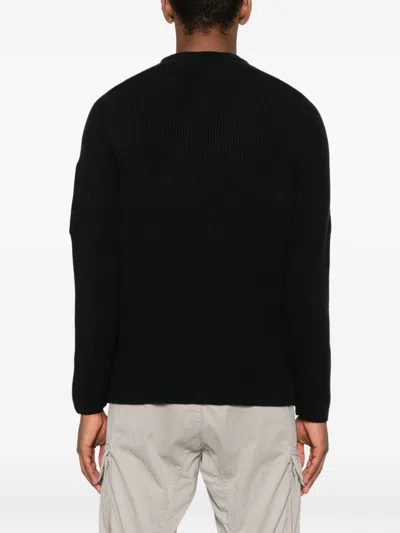 C.p. Company Crewneck Sweater In Black