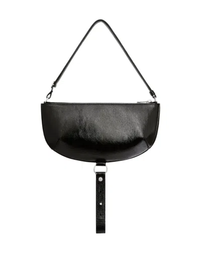 Courrèges Courreges Women Holy Eclipse Leather Shoulder Bag In Black