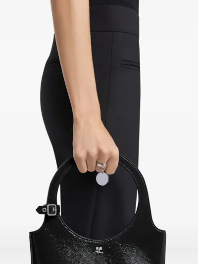 Courrèges Circular-plaque Ring In Metallic