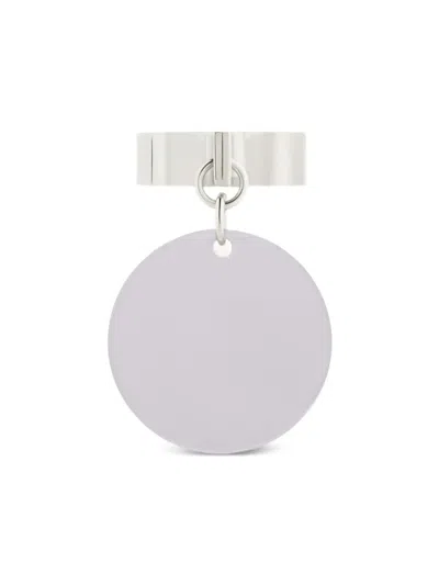 Courrèges Circular-plaque Ring In Metallic