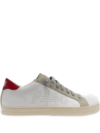 JOHN 穿孔皮质运动鞋