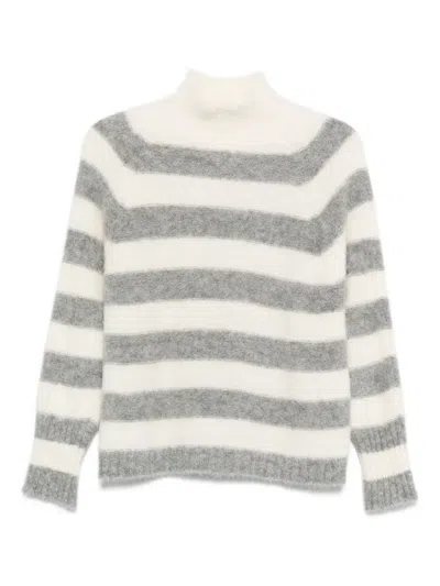 Antonelli Striped Long-sleeved Sweater In Multi