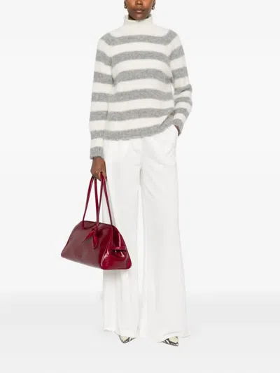 Antonelli Striped Long-sleeved Sweater In Multi