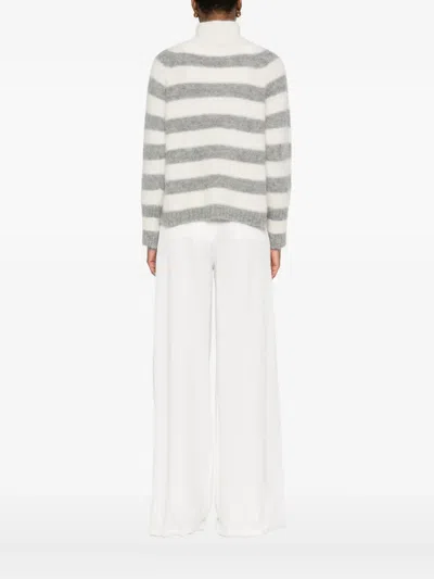 Antonelli Striped Long-sleeved Sweater In Multi