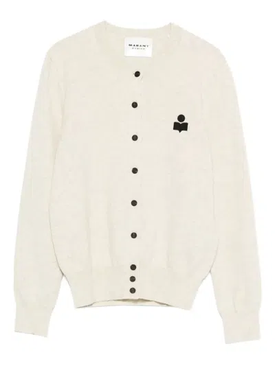 Isabel Marant Étoile Marant Etoile Mona Wool And Cotton Blend Cardigan In Multi