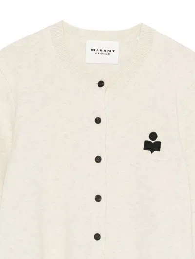 Isabel Marant Étoile Marant Etoile Mona Wool And Cotton Blend Cardigan In Multi