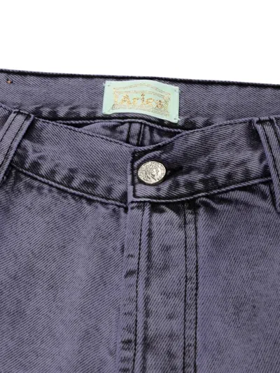 Aries Acid-wash Jeans In Blue